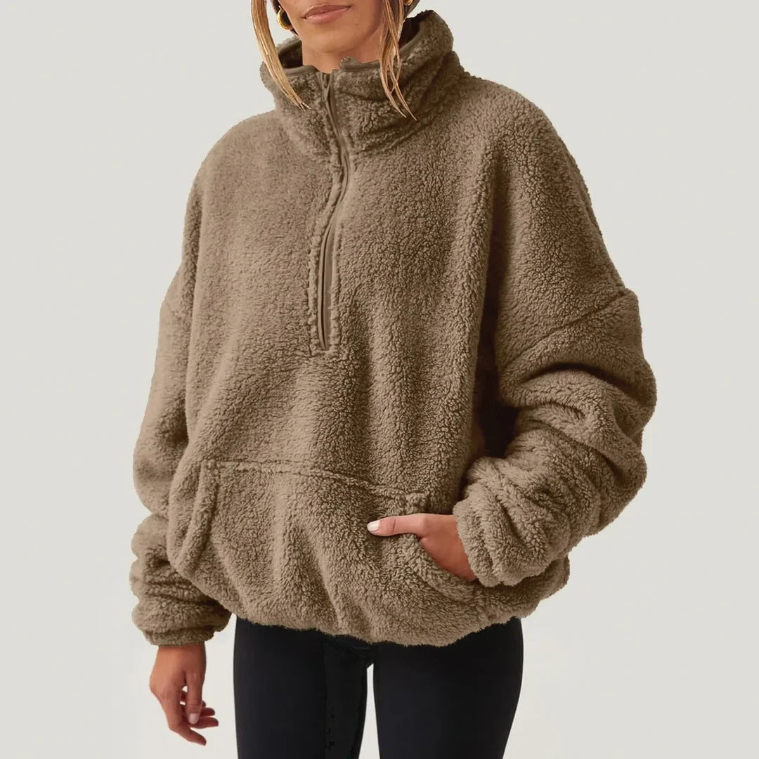 ALIRA HALF-KNIT SWEATER