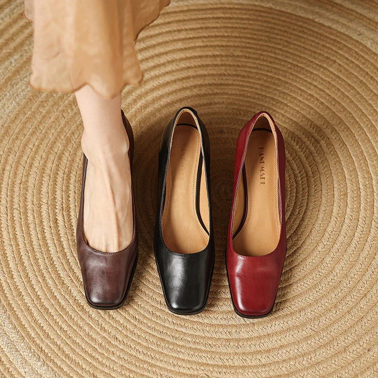 CARMEN LEATHER HEELS