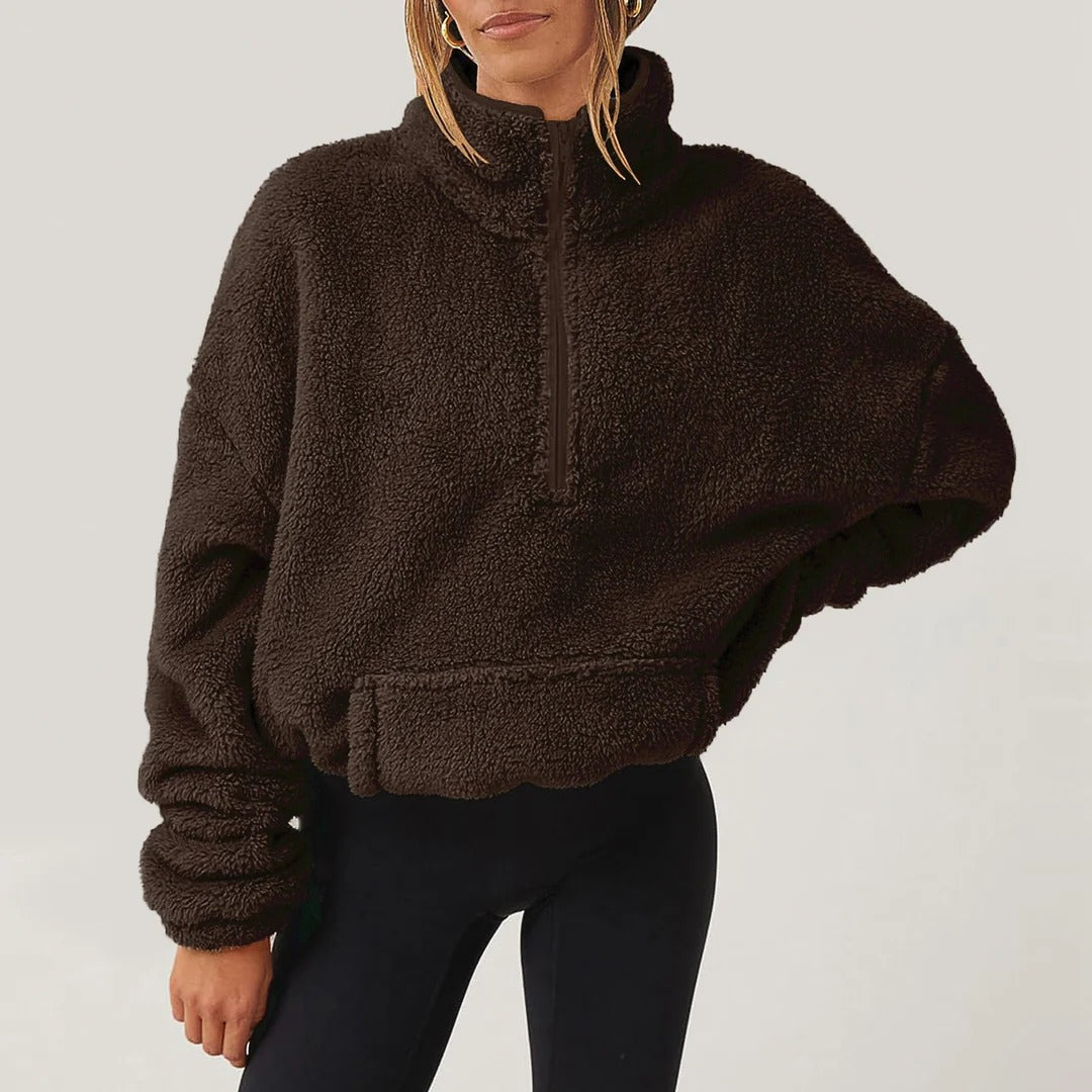 ALIRA HALF-KNIT SWEATER