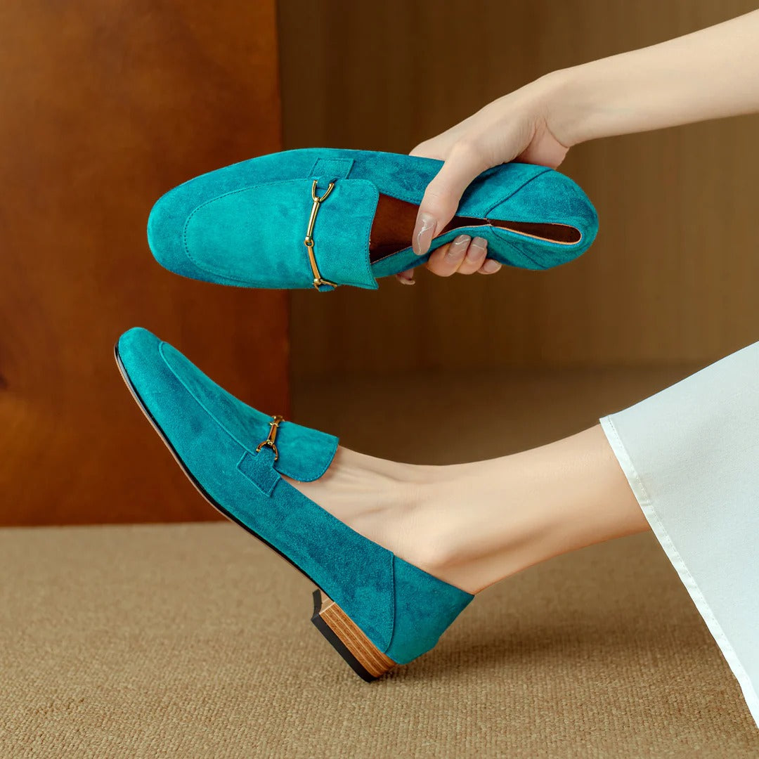 ORELLA SUEDE LOAFERS