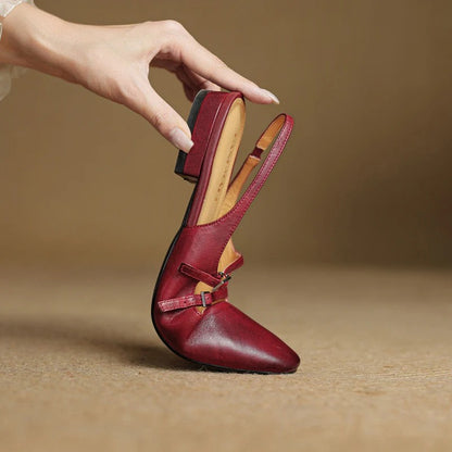 LIANA LEATHER FLATS