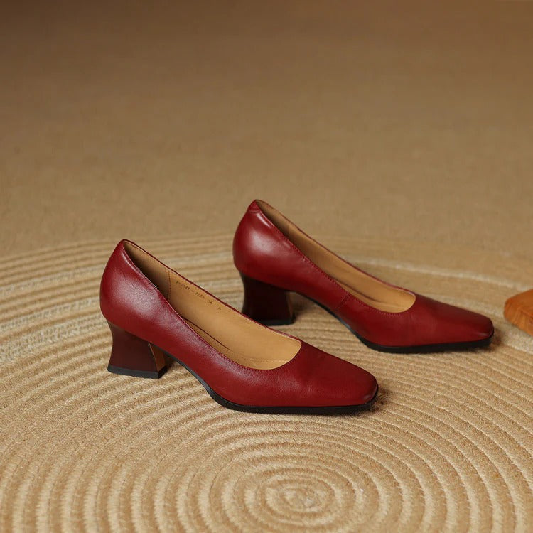 CARMEN LEATHER HEELS
