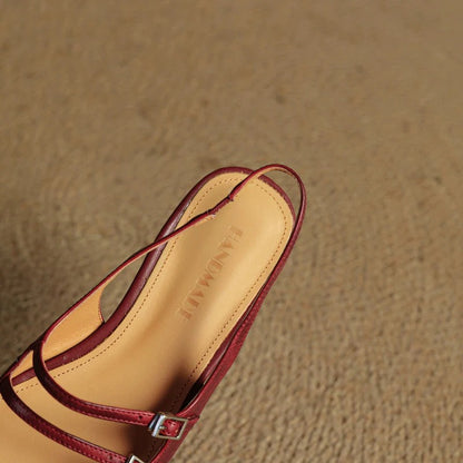 LIANA LEATHER FLATS