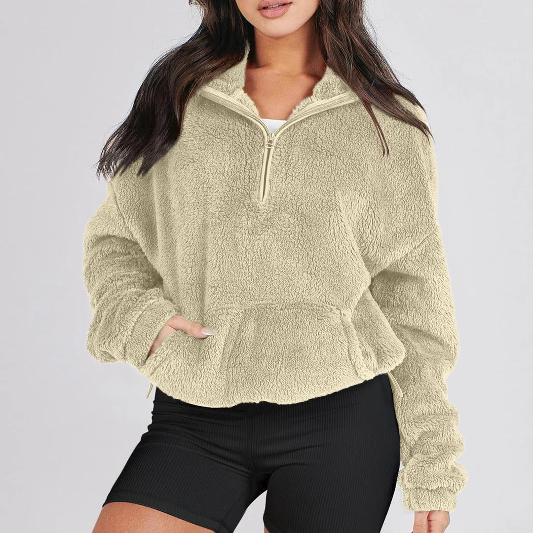 ALIRA HALF-KNIT SWEATER