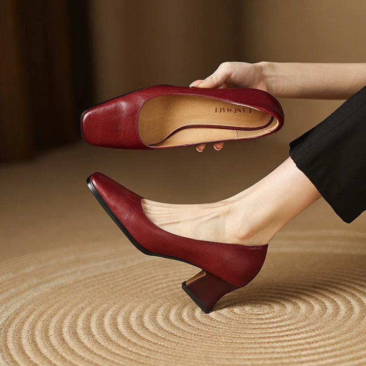 CARMEN LEATHER HEELS