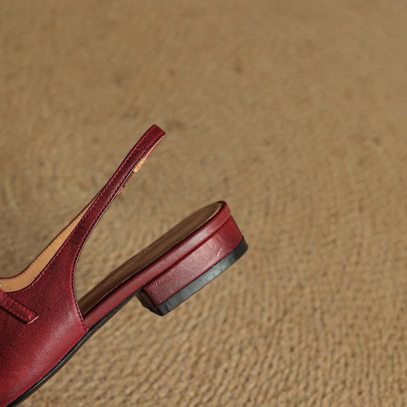 LIANA LEATHER FLATS