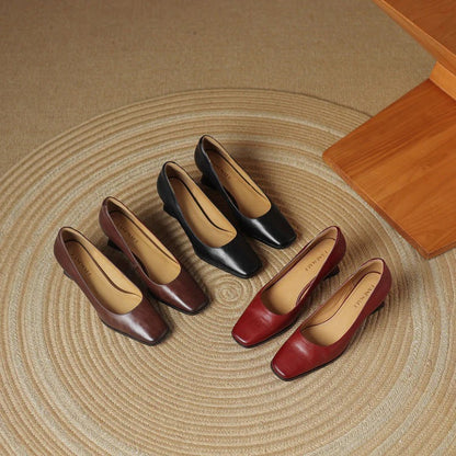 CARMEN LEATHER HEELS
