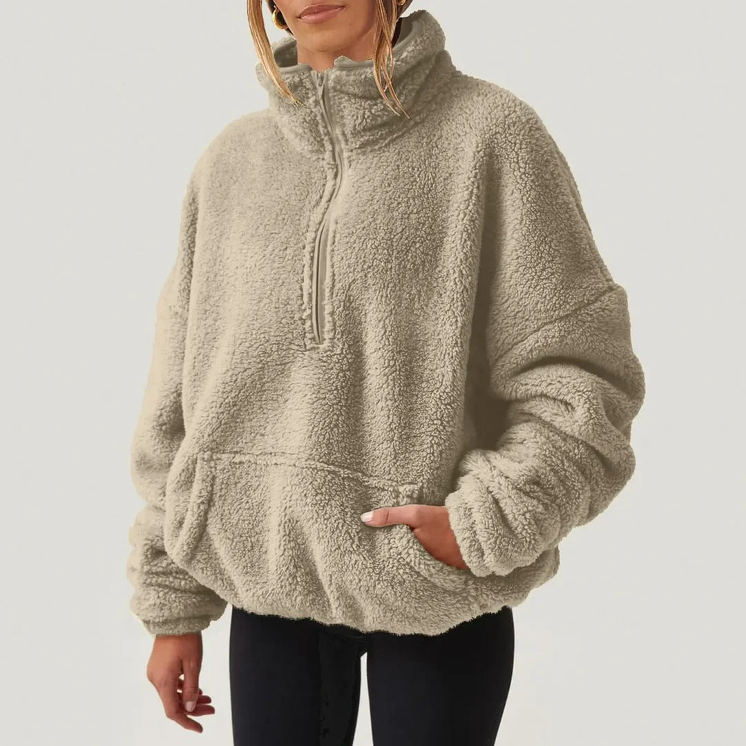 ALIRA HALF-KNIT SWEATER