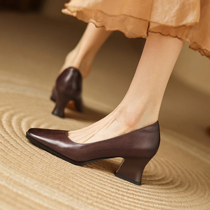 CARMEN LEATHER HEELS
