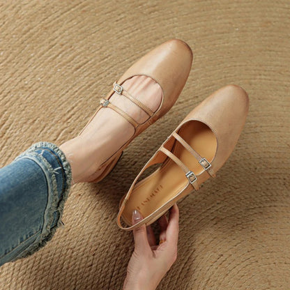 LIANA LEATHER FLATS