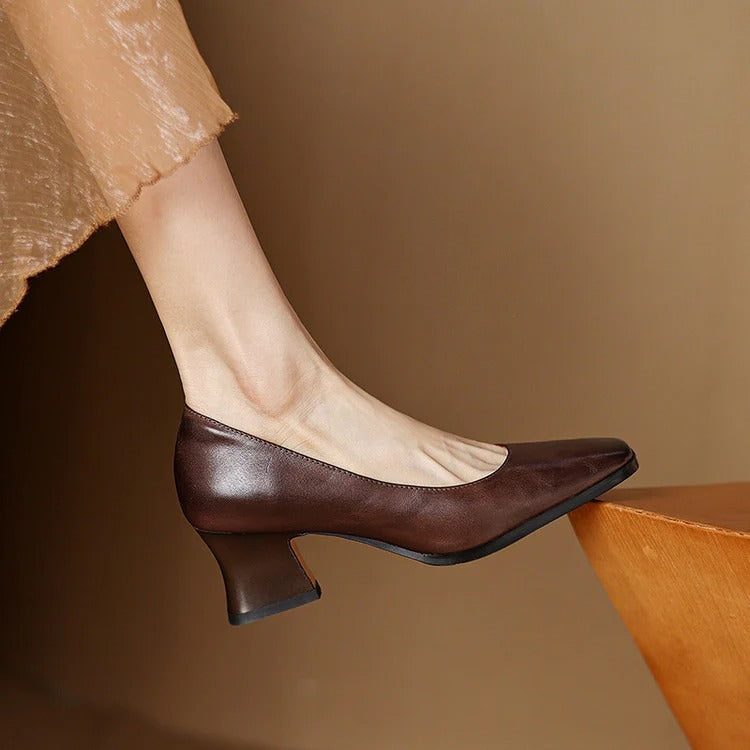 CARMEN LEATHER HEELS