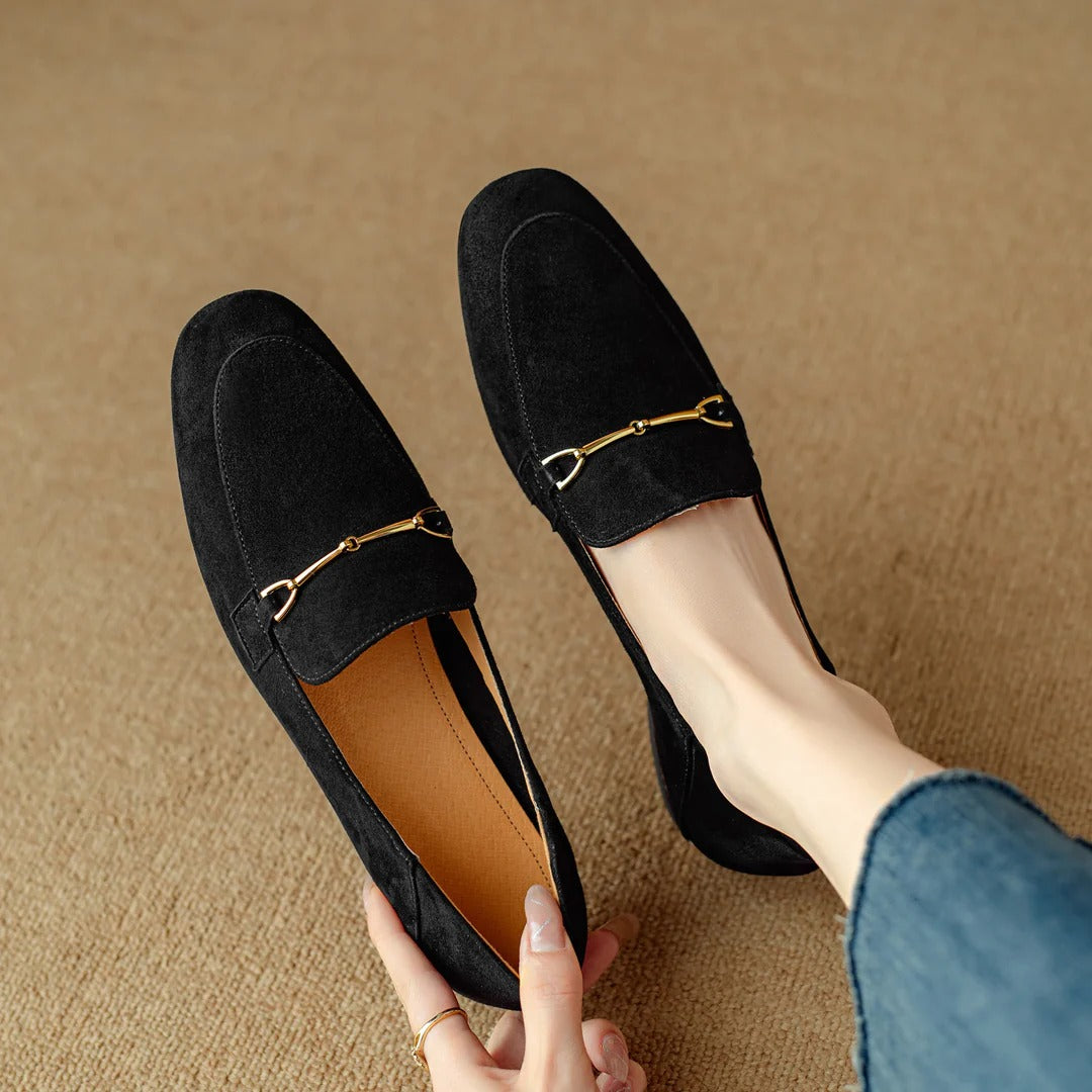 ORELLA SUEDE LOAFERS