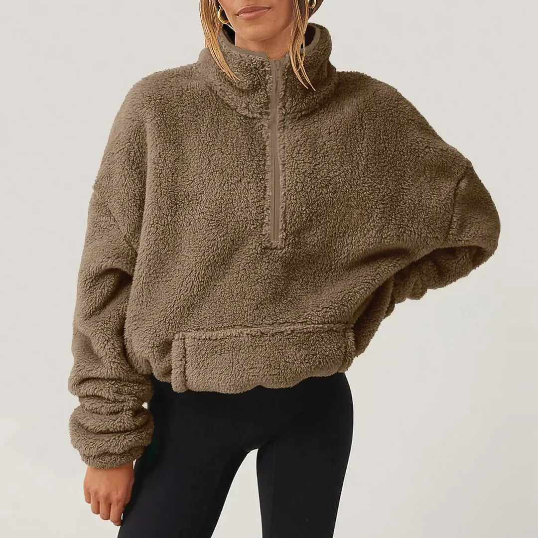 ALIRA HALF-KNIT SWEATER