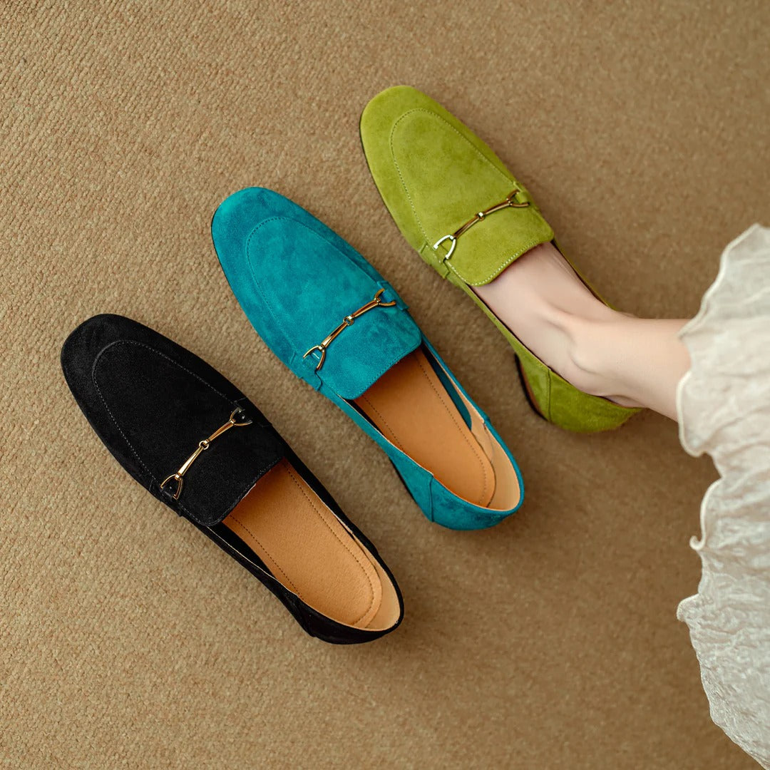 ORELLA SUEDE LOAFERS