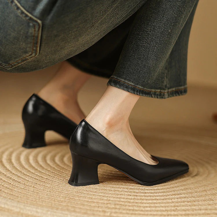 CARMEN LEATHER HEELS