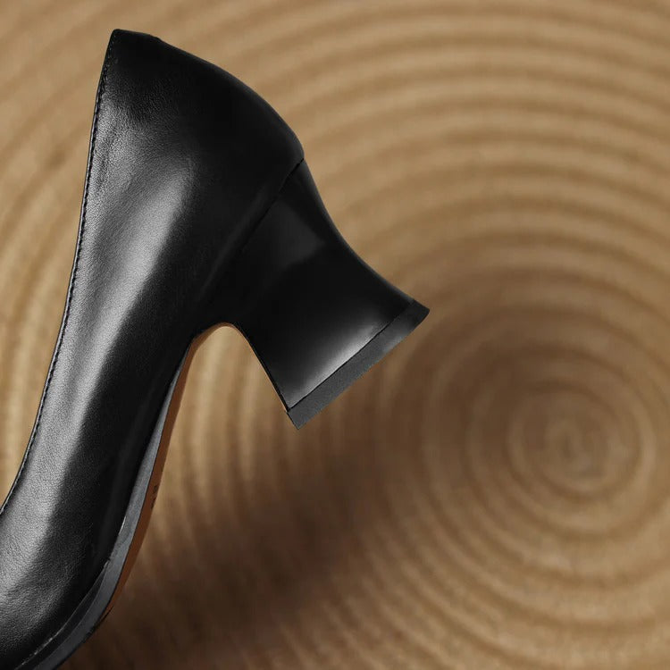 CARMEN LEATHER HEELS