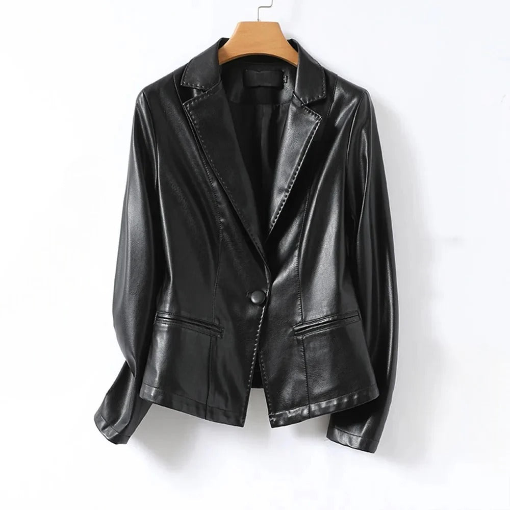 MIRAE LAMBSKIN BLAZER