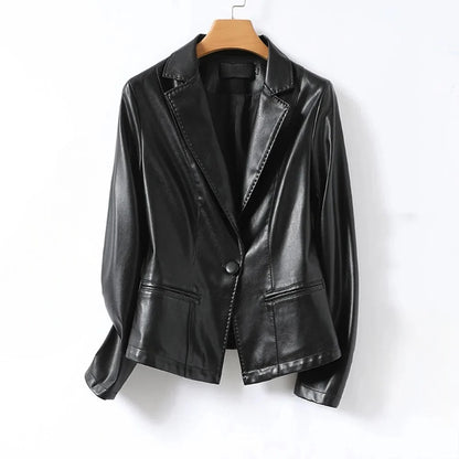 MIRAE LAMBSKIN BLAZER