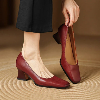 CARMEN LEATHER HEELS